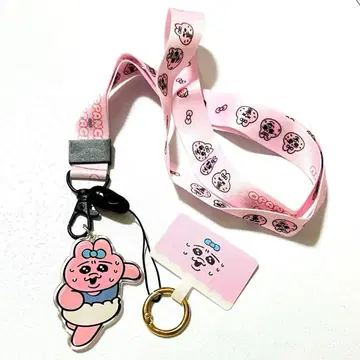 빤쮸토끼 대만 로드 레이스 마라톤 핸드폰 로프 스트랩 새상품 미사용