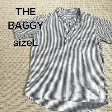 THE BAGGY 풀오버 반팔 셔츠 하프 버튼 버튼 다운