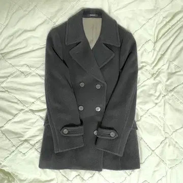 [컨디션 최상] 아쿠아 스큐텀 캐시미어 혼방 여성용 울 코트 피코트