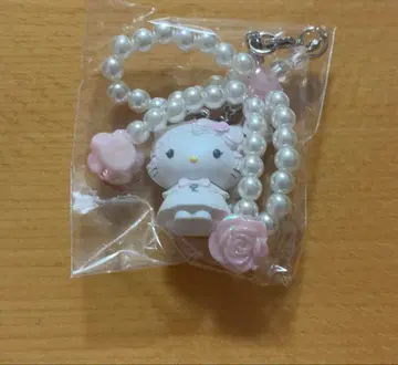 산리오 화이트 프릴 디자인 시크릿 스트랩 헬로키티
