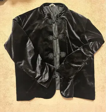 최종 가격 인하 WC 벨벳 차이나 자켓 블랙