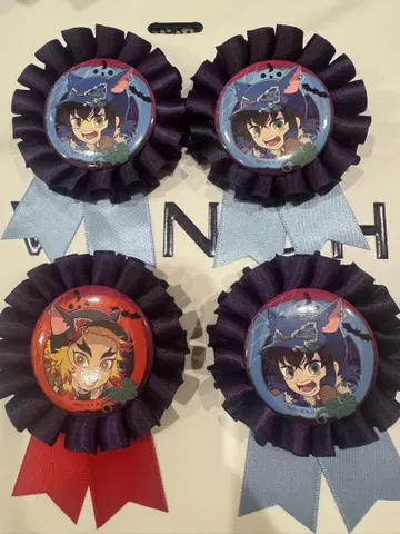 귀멸의 칼날 ufotable 할로윈 렌고쿠 이노스케 코사지풍 배지