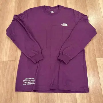 THE NORTH FACE 퍼플 M 긴팔 티셔츠