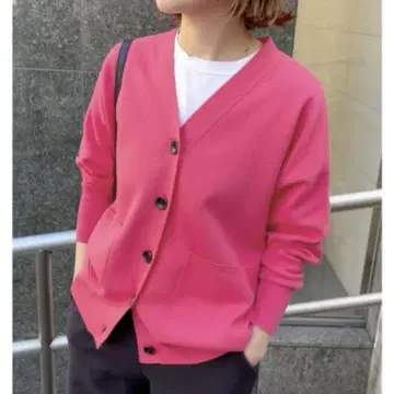 새상품 SPICK&SPAN 더블 자카드 가디건 스픽 앤 스팬
