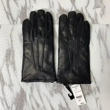 Brooks Brothers '346' 가죽 그로브 캐시미어 블랙