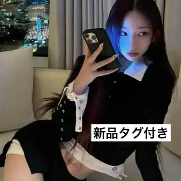 theredthread S 바이컬러 레이어드 탑
