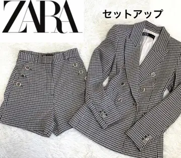 ZARA 셋업 하운드투스 자켓 숏팬츠