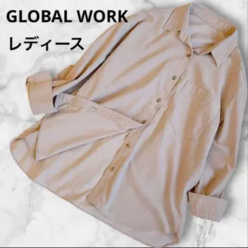 GLOBAL WORK 글로벌 워크 코듀로이 오버사이즈 셔츠 여성용