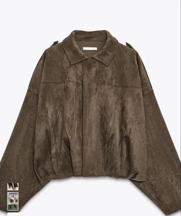 ZARA 스웨이드 느낌 봄버 자켓