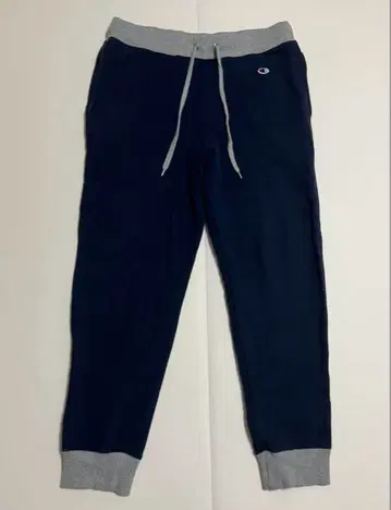 Champion 네이비 그레이 스웨트 팬츠 L 사이즈