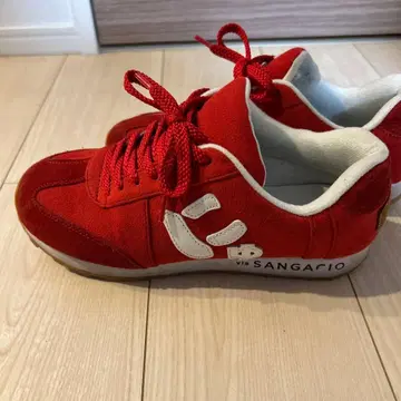 SANGACIO 스웨이드 레드 스니커즈