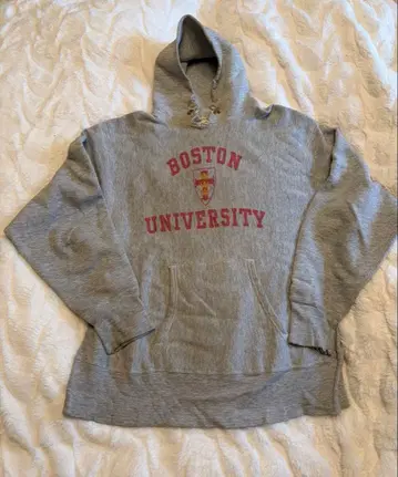 70년대 단색 택 챔피온 리버스 위브 웜업 후드티