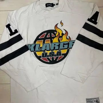 XLARGE 롱 슬리브 T셔츠 화이트