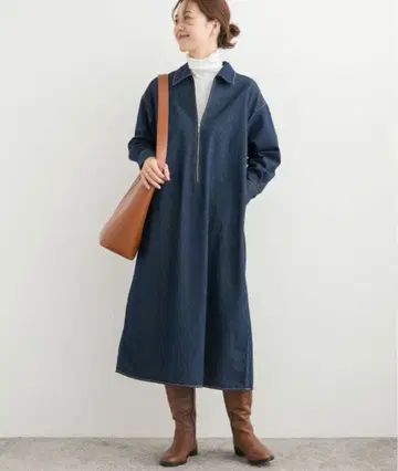 URBAN RESEARCH DOORS 집업 데님 원피스