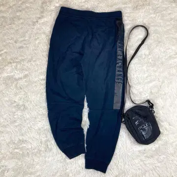 [ 아르마니 익스체인지 ] 다크 블루 조거 팬츠 사이드 로고 남성용