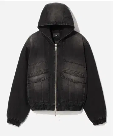 [ S 사이즈 ] HARE 데님 누빔 후드 블루종