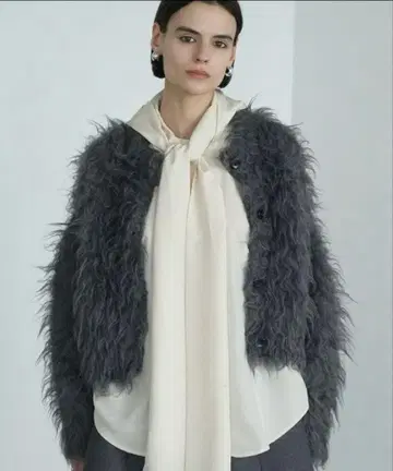 CLANE SHAGGY SHORT KNIT CARDIGAN 1 클라네