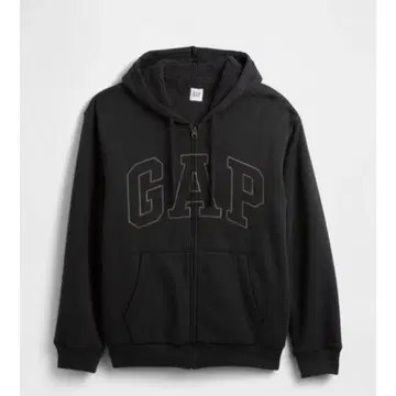 GAP 블랙 풀 집업 후드티 L