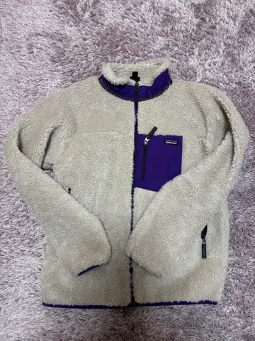patagonia 플리스 자켓 XXL 베이지 퍼플