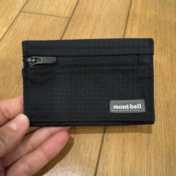 mont-bell 블랙 3단 폴더형 지갑