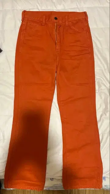 Wrangler WL0966 오렌지 데님 팬츠 S