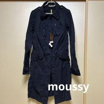 moussy 네이비 트렌치코트