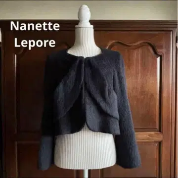 미사용 새상품 [ Nanette Lepore ] 노카라 숏 자켓