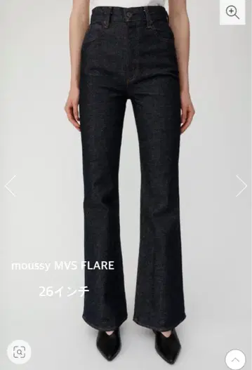 인기 moussy MVS FLARE 데님 26인치 원 워시