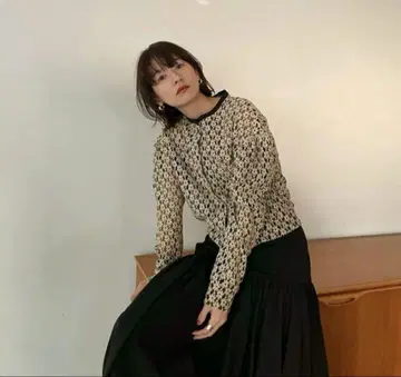 clane 3D 플라워 레이스 가디건 플라워 가디건