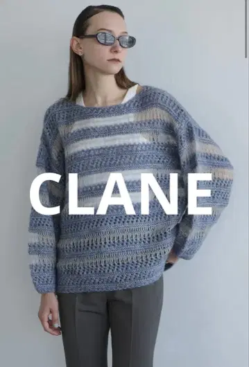 SHEER BORDER MOHAIR KNIT / 시어 보더 모헤어 니트