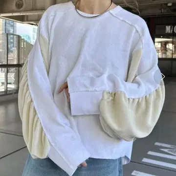 [ etsinta/에신타 ] 와플 볼륨 슬리브 백 벨트
