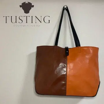 TASTING x SETTING CRACKS 바이슨 가죽 토트백