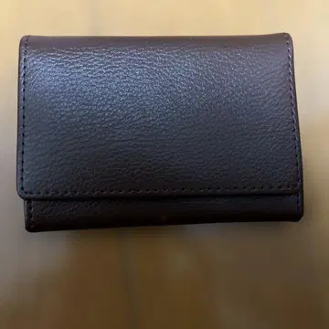 다크 브라운 가죽 명함지갑