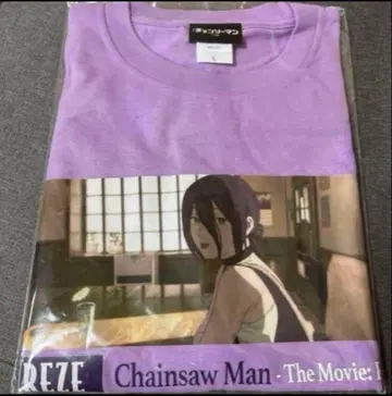 새상품 극장판 체인소 맨 레제 편 T셔츠 장면 사진 레제 L 사이즈