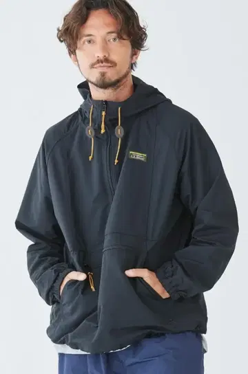 L.L.Bean 윈드 브레이커 풀오버 남성용 S 블랙