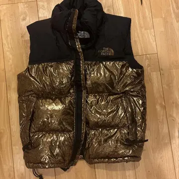 THE NORTH FACE 다운 베스트 XS 블랙 금 눕시 700