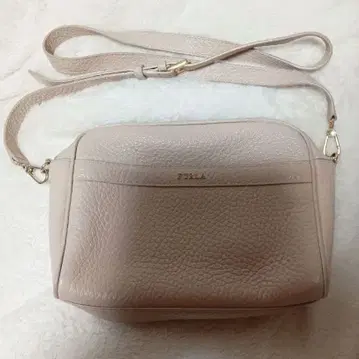 FURLA 베이지 가죽 숄더백 중형