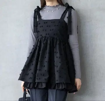 아메노치하레 리본 자카드 튜닉