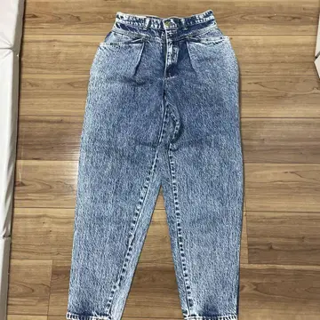SPANA 케미컬 워시 데님 팬츠