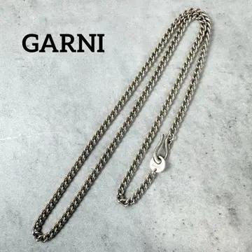 GARNI 가르니 후크 실버 체인 목걸이 길이 48cm