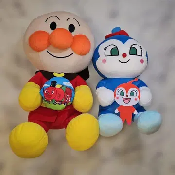 호빵맨 짤랑이 봉제 인형 세트