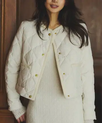 anuans TAION 노카라 퀼팅 숏 다운