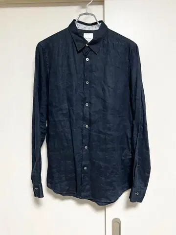 새상품급 일본제 Paul Smith L 린넨 드레스 셔츠 네이비 모드