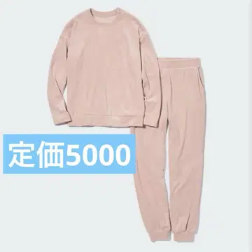 유니클로 울트라 스트레치 스무스 세트 긴팔 핑크 S