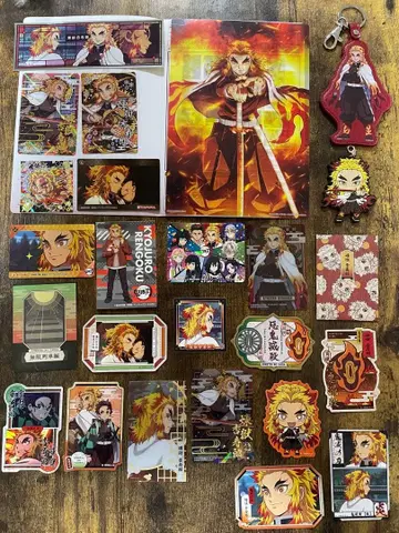 귀멸의 칼날 렌고쿠 쿄쥬로 키링, 스티커 세트