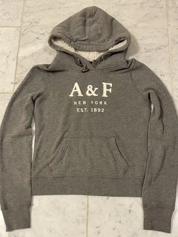 [ 새상품급 ] Abercrombie&Fitch 후드티 그레이 S