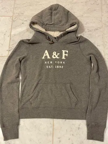 [ 새상품급 ] Abercrombie&Fitch 후드티 그레이 S