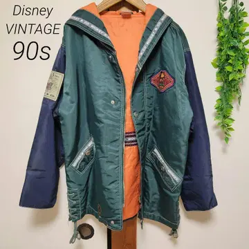 디즈니 미키 바시티 자켓 와펜 90s 빈티지