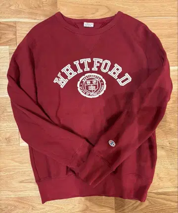 [컨디션 최상] 착용 2회 Champion 버건디 맨투맨 L 챔피언택