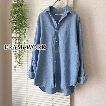 FRAMeWORK 바지 셔츠 데님 셔츠
